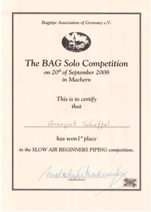 Machern Competition Urkunde